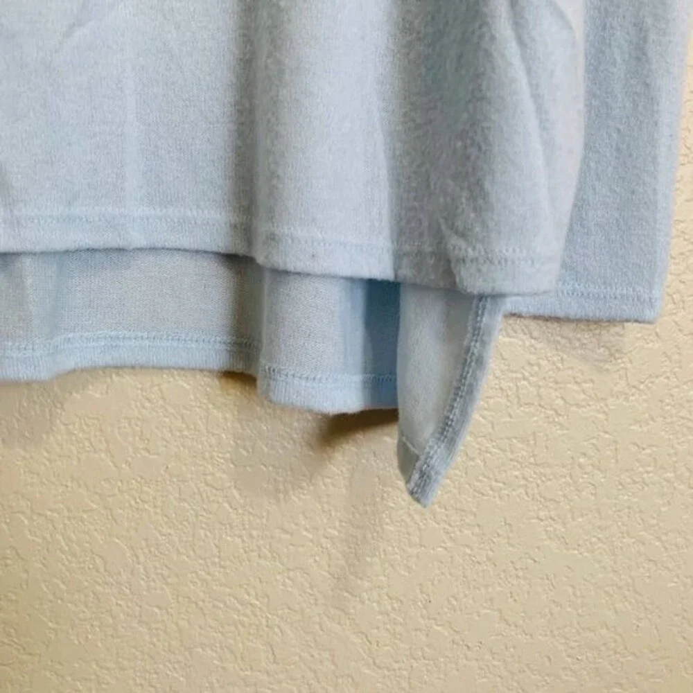 Lucky Brand light blue sweater women  turtleneck long sleeve tunic size M boho - Picture 5 of 9